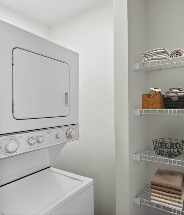 In-unit laundry machines at Eagle Rock Apartments at Columbia Pike in Arlington, Virginia