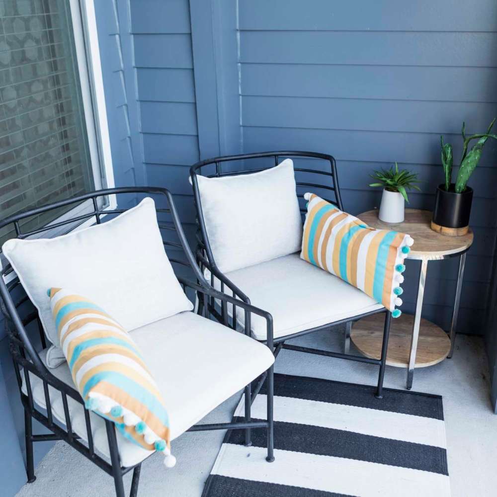 Private balcony at Altair Residences in Houston, Texas