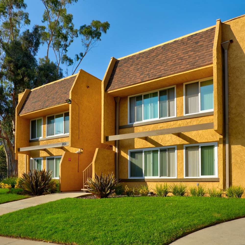 View of apartments at St. Andrews Gardens in Los Angeles, California