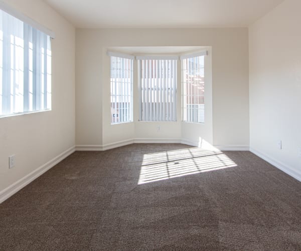 Bedroom interior at La Mesa Park in La Mesa, California