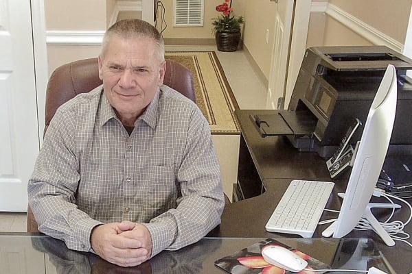 John Forster at America's Mini-Storage and Office Complex in Port St. Joe, Florida