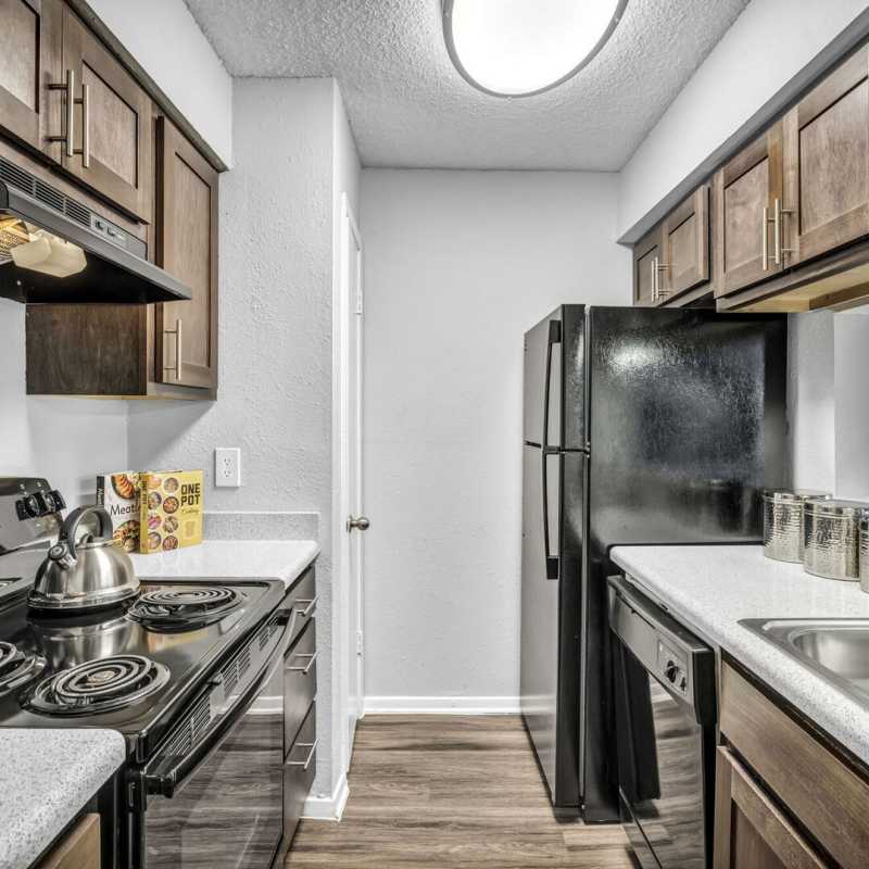 Beautifully styled kitchen at Sedona Canyon in San Antonio, Texas
