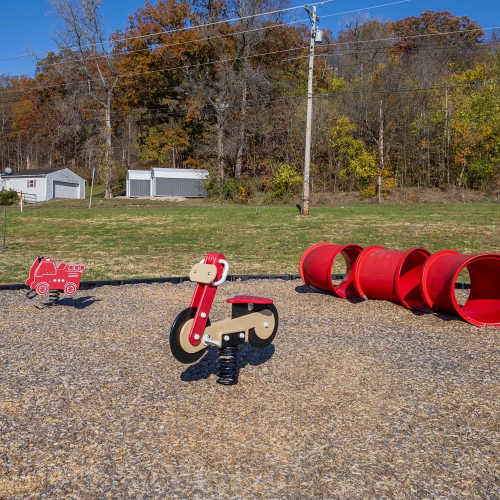 A view of the childrens play area  at Kershaw Greene III in Athens, Ohio