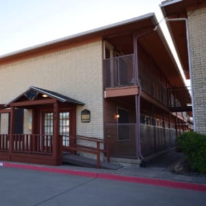 Office entrance and building exterior at Buffalo Run in Princeton, Texas