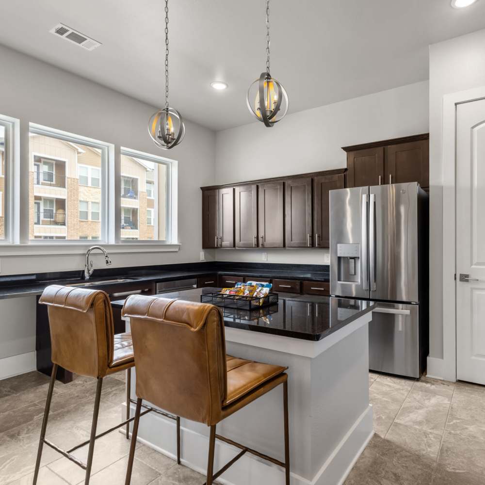 Clubhouse with kitchen at Harvest Creek in Marshall,Texas