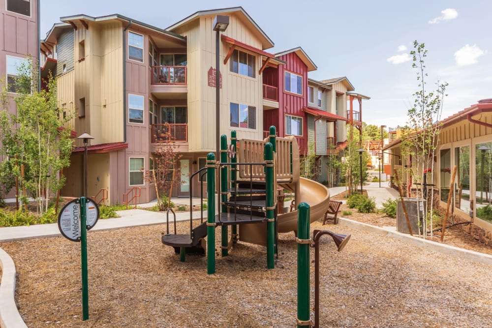 Huge resident playground at Mountain Trail in Flagstaff, Arizona