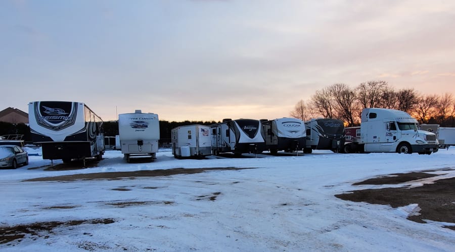 RV and automobile parking at KO Storage of Willmar in Willmar, Minnesota