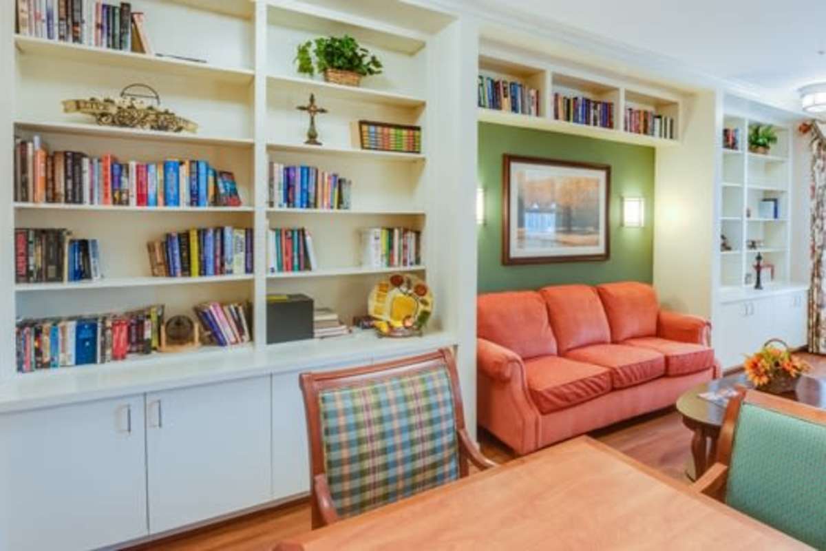 Library room at Victory Crest Apartments in Hyattsville, Maryland