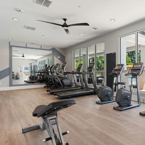 Fitness center at Peachtree Creek on Ponce in Clarkston, Georgia