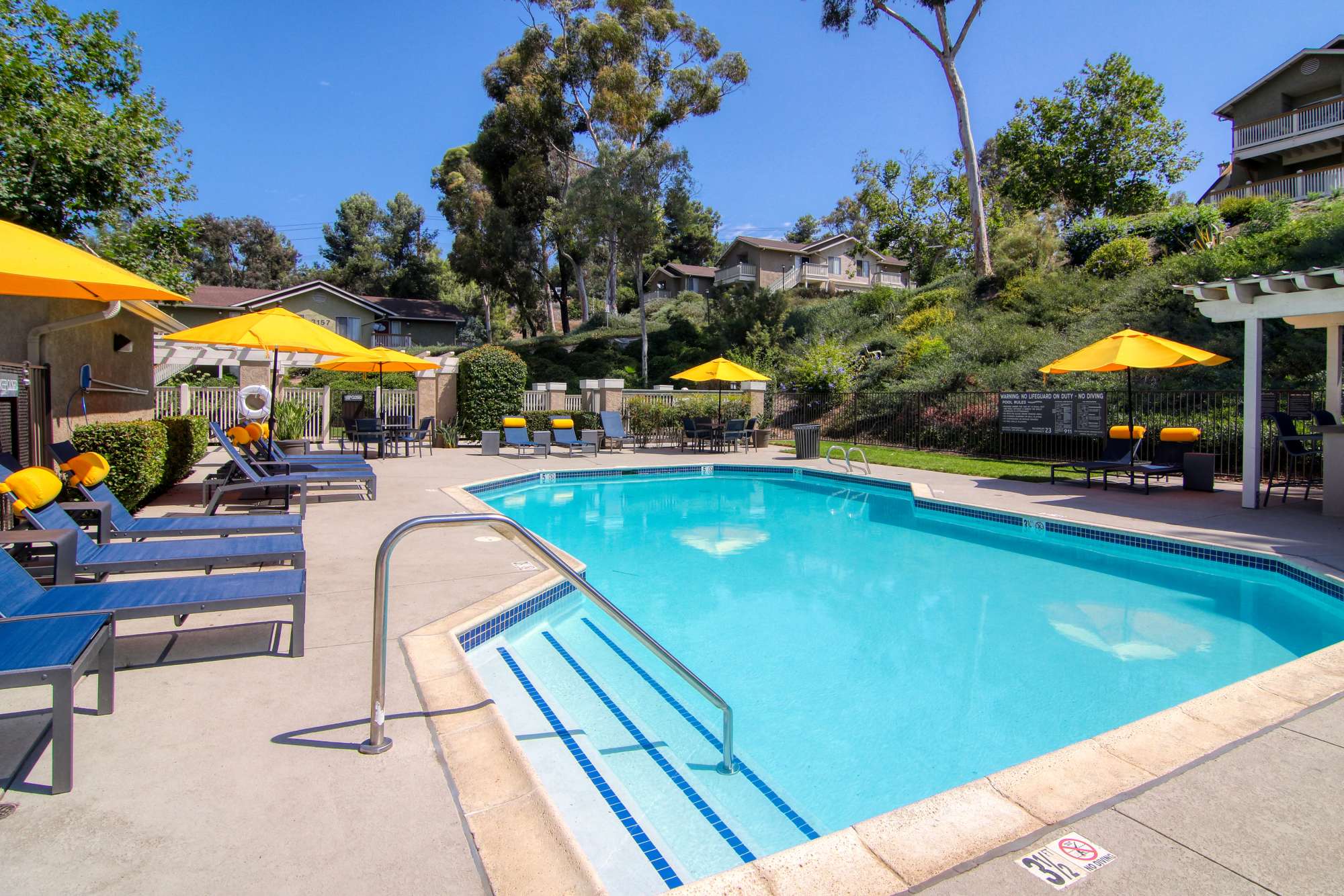 Beautiful pool at Lakeview Village Apartments in Spring Valley, California