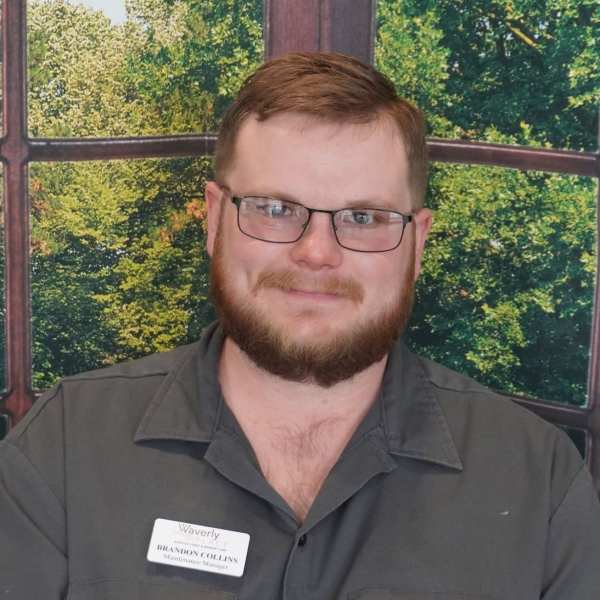 Brandon Collins, staff member at Waverly Place in Albany, Oregon