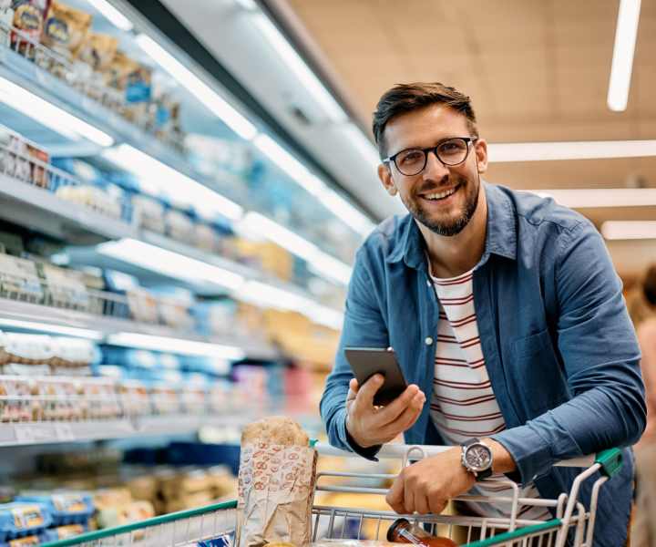 Resident buying grocery near San Jose in Winter Park, Florida