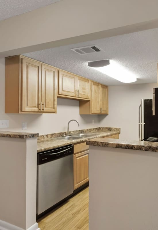 Lots of kitchen counter space at Chapins Landing in Pensacola, Florida