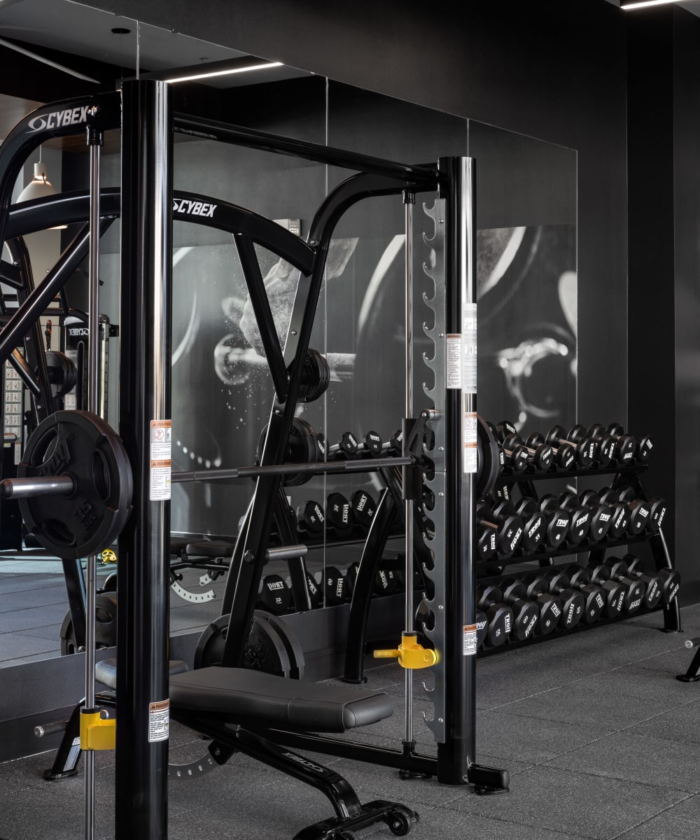 Fitness center at Instrata at Legacy West in Plano, Texas