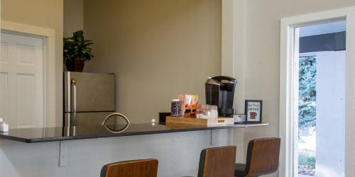 Kitchen with breakfast bar at Montecito in Albuquerque, New Mexico