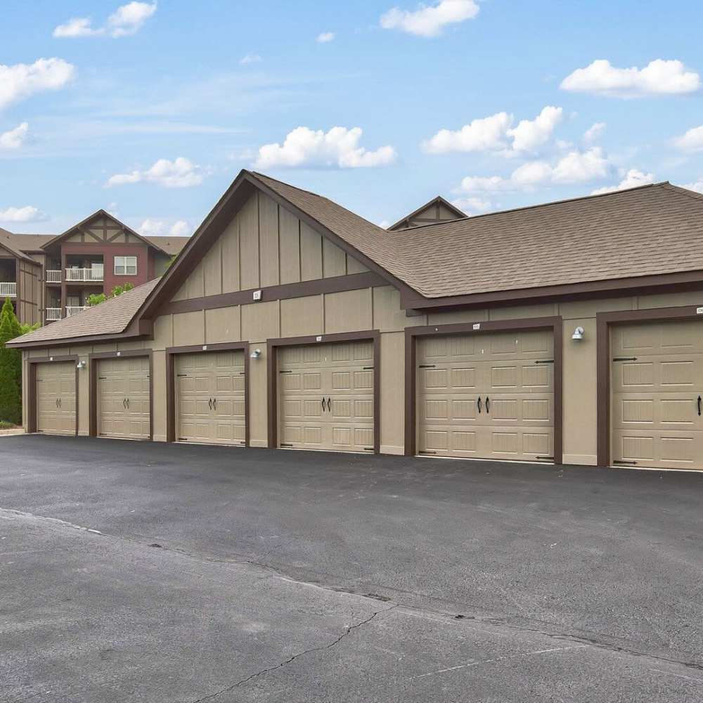 Detached garages at Avonlea Tributary in Lithia Springs, Georgia