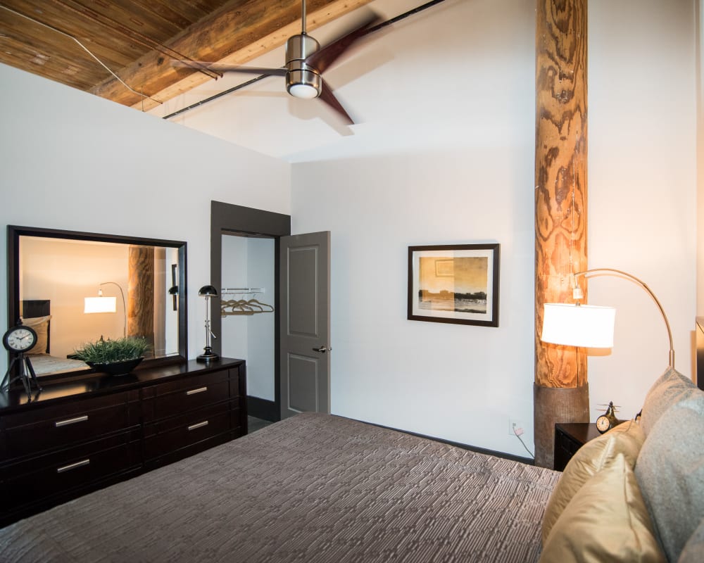 Open workspace at Loray Mill Lofts in Gastonia, North Carolina