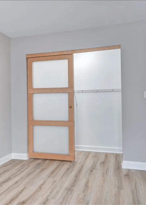 Unfurnished closet at Terraces of Elk Grove in Elk Grove Village, Illinois
