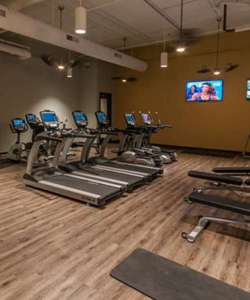 Treadmills at Cumberland on Church in Nashville, Tennessee