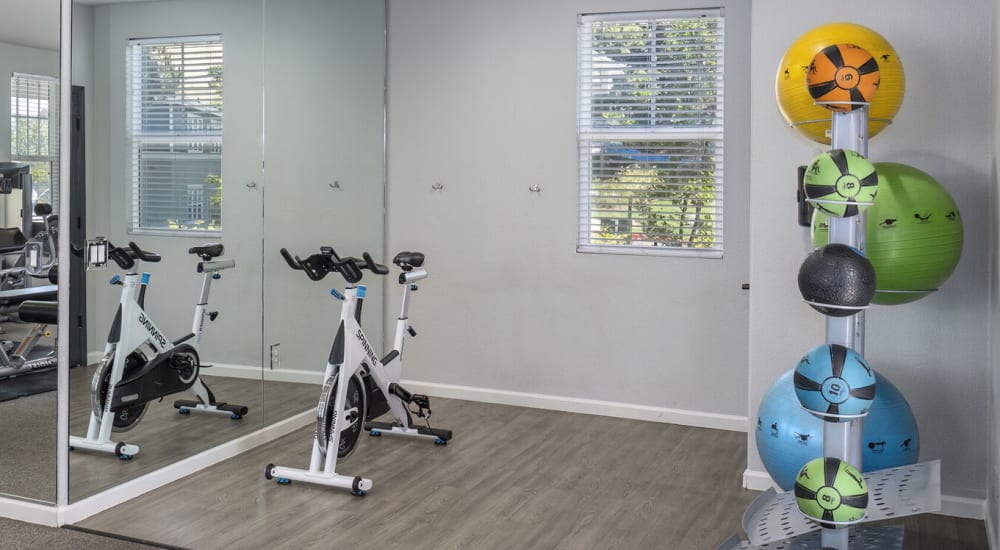 Gym facility at Vineyards at Valley View in El Dorado Hills, California