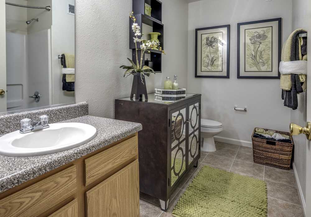 Large bathroom in bedroom at Cedarcrest Village in Lexington, South Carolina