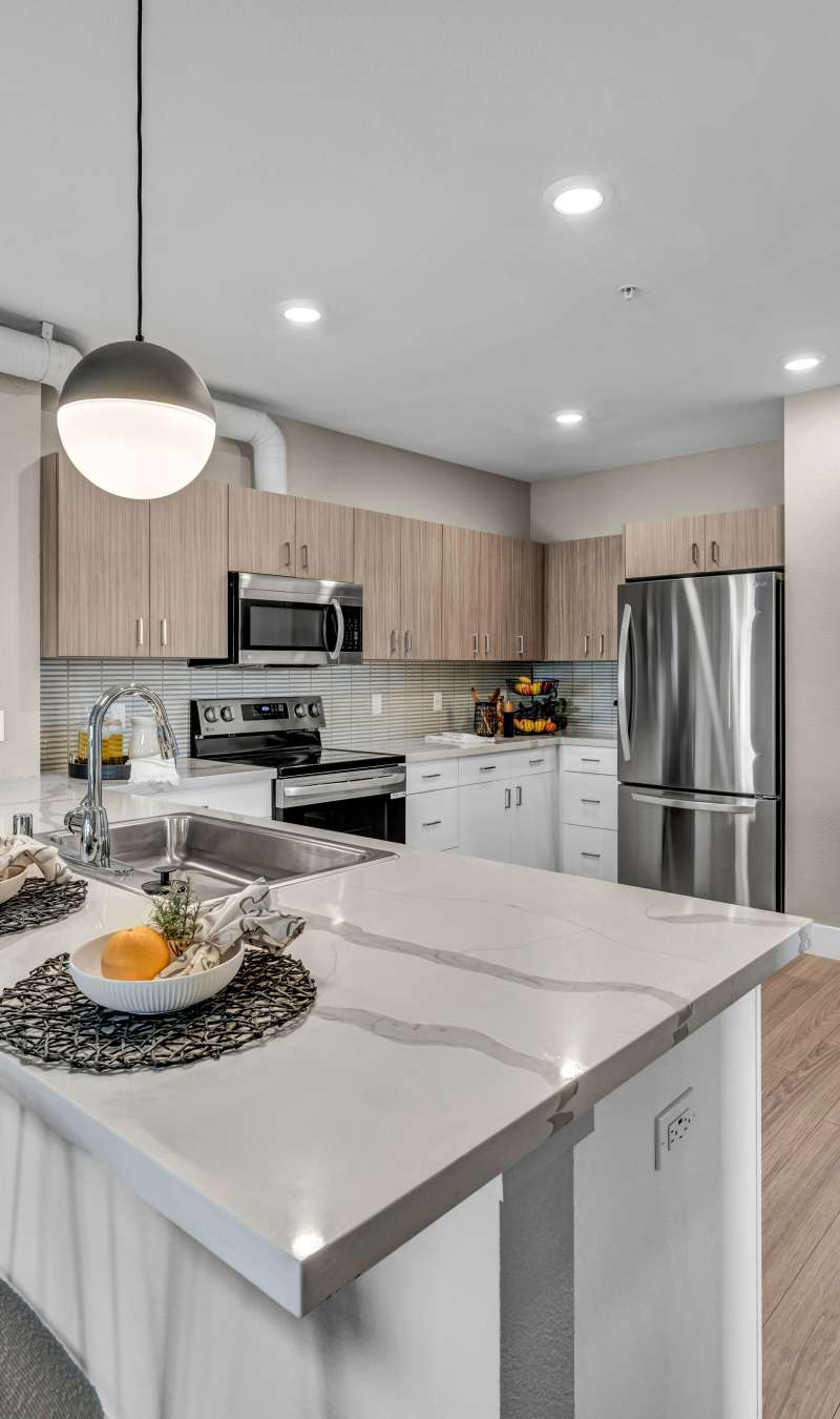 Kitchen at Stone Village Apartments in Reno, Nevada