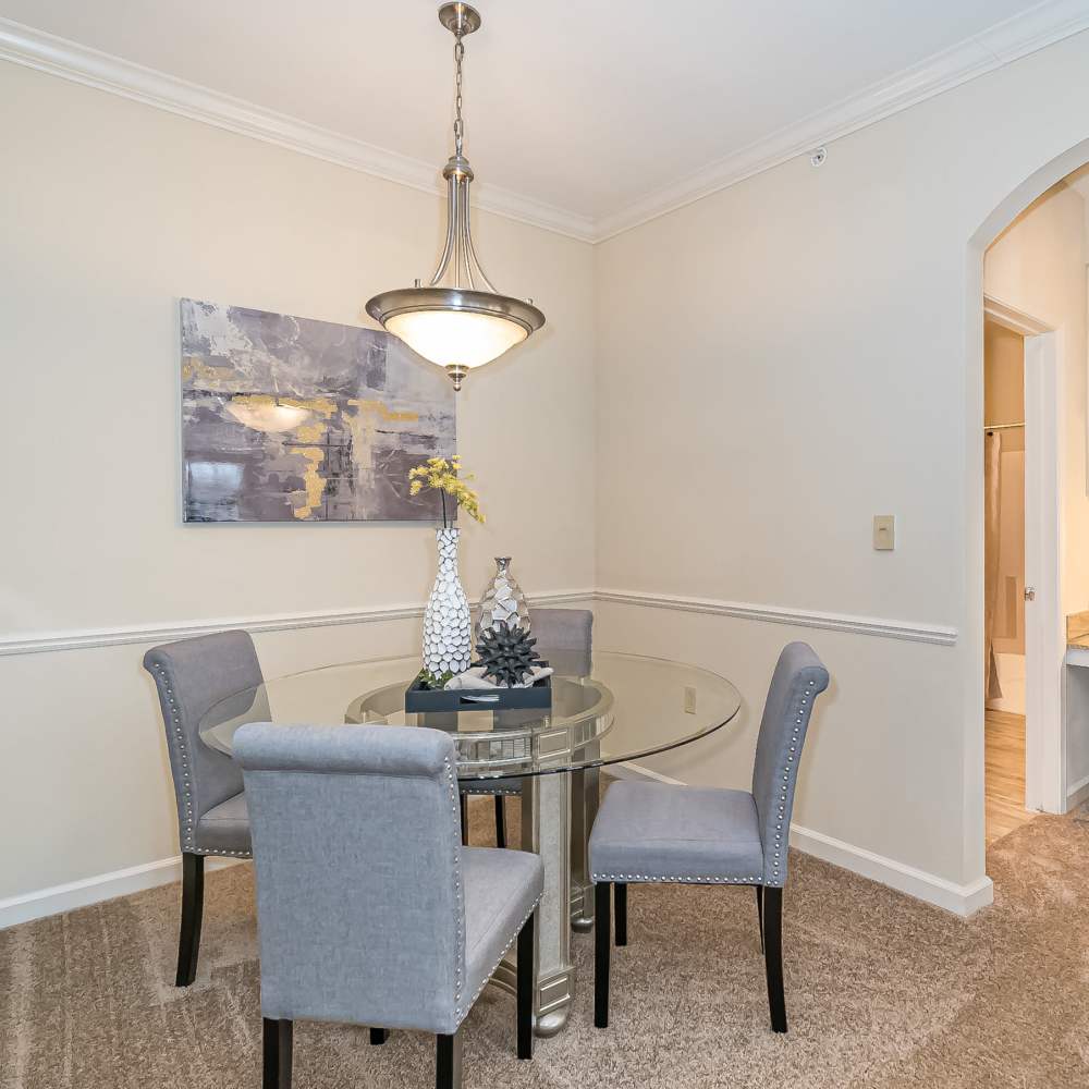 Dining area at The Boulders At Katy Trail in Saint Charles. MO