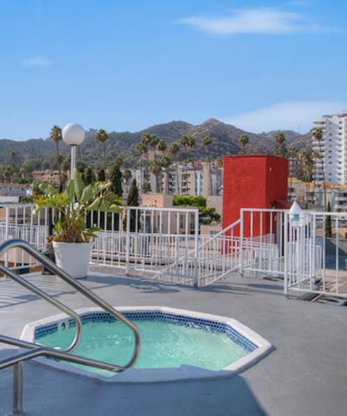 Hot tub at The Ruby Hollywood, Los Angeles, California