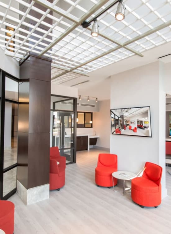 Elegant lobby at Solaire 10914 Georgia in Silver Spring, Maryland