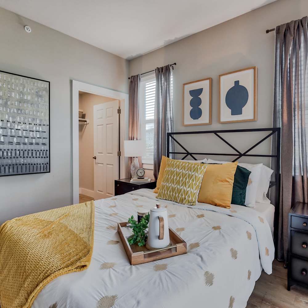 Cozy bedroom at Charlotte Commons in Port Charlotte,Florida