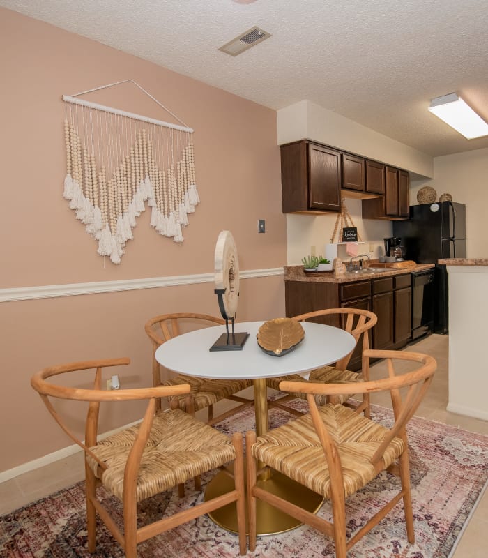 Dining room at Sugarberry Apartments in Tulsa, Oklahoma