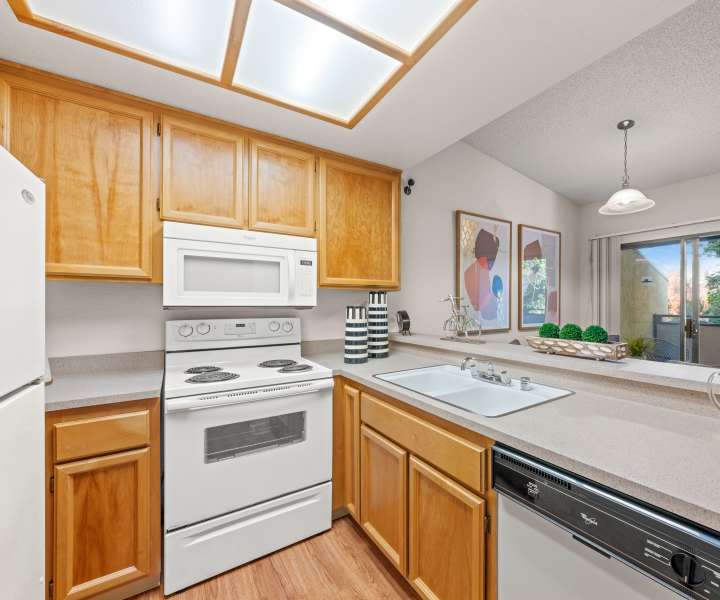 Energy efficient appliances in a modern apartment home at Ardenwood Forest Rental Condominiums in Fremont, California