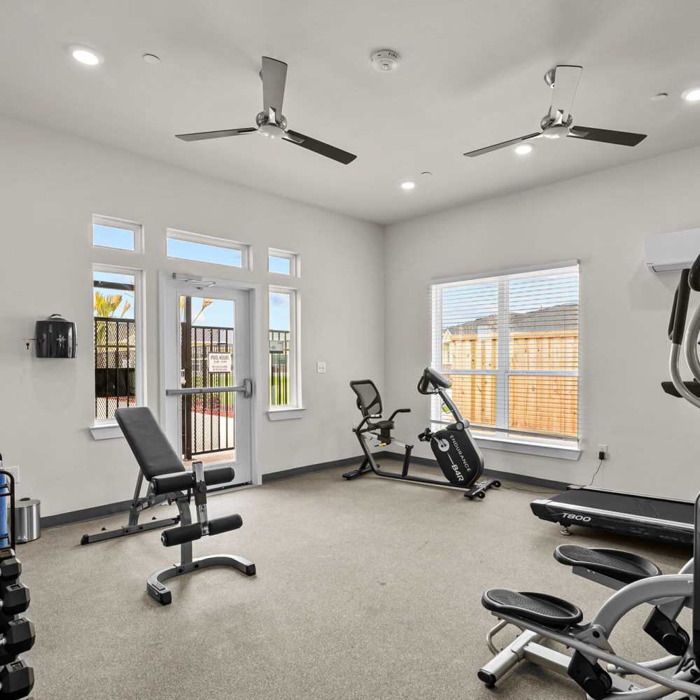 Fitness center at Springwood at Aliana in Richmond, Texas