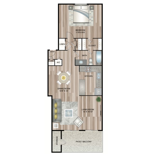 Florence floor plan at The Morgan in St Petersburg, Florida