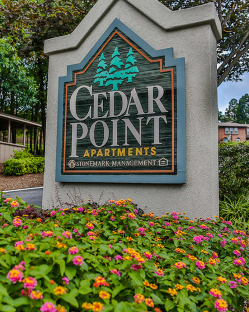 Signage at Cedar Point in Roanoke, Virginia