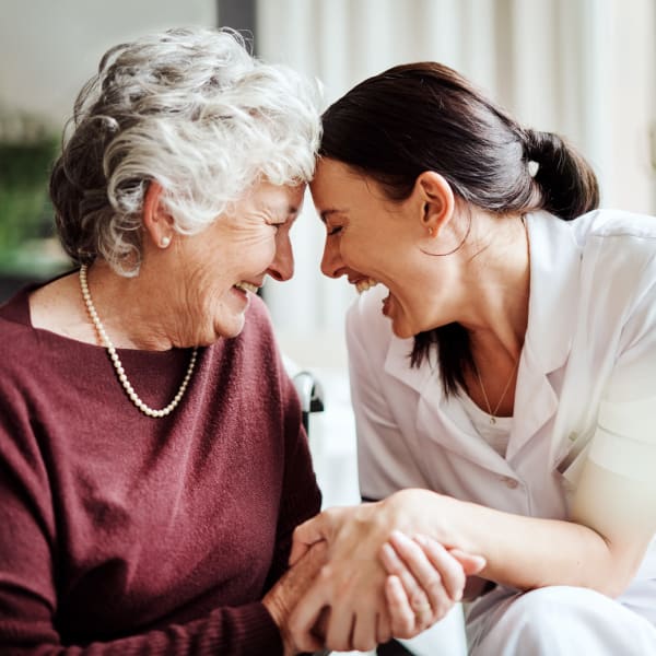 Resident with her daughter at The Club at Wellington in Wellington, Florida