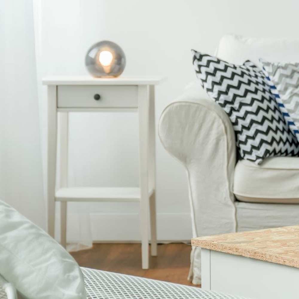 Spacious living area at Valencia Villa in Valencia, California