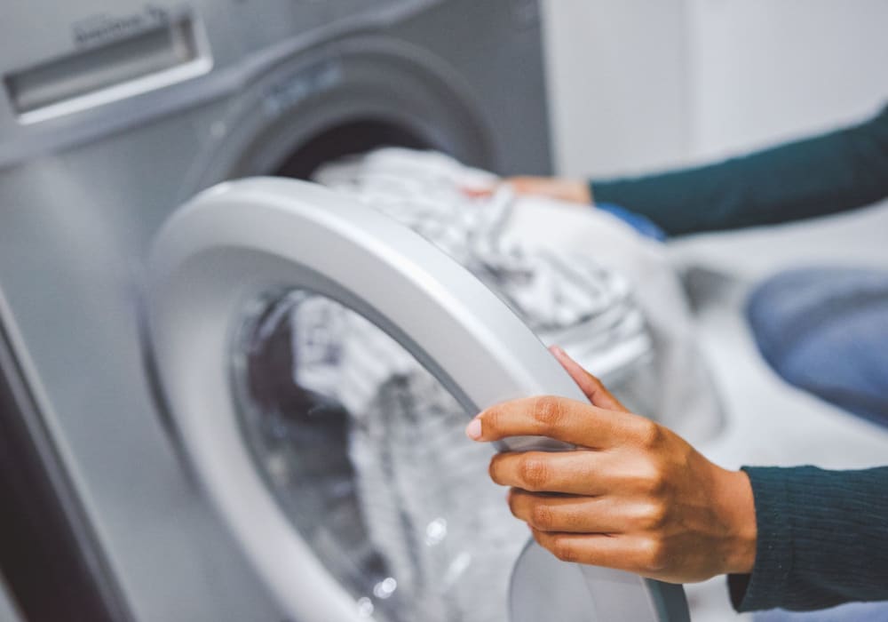 Laundry faclities at Portofino Villas in Pomona, California