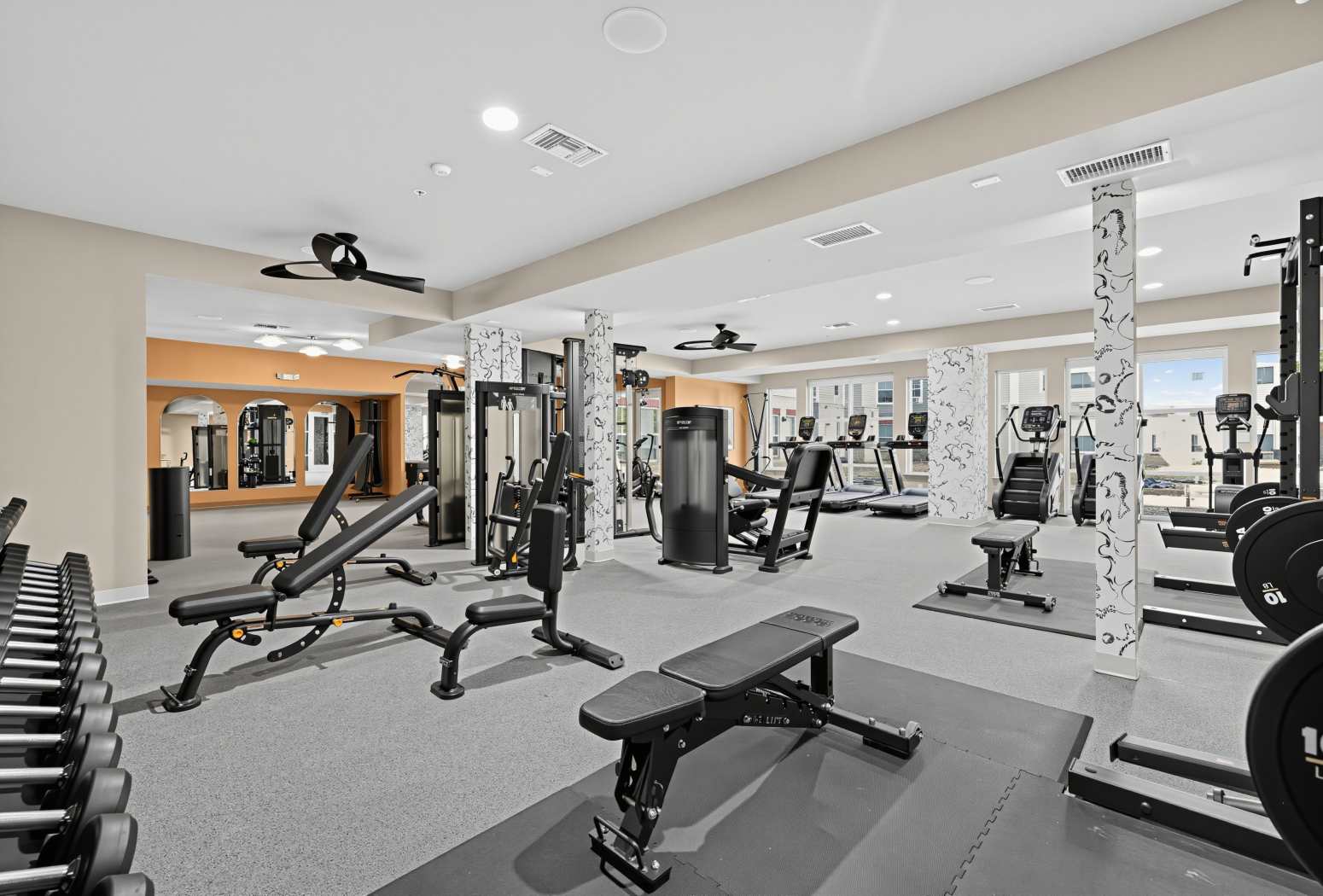 Renovated Gym with brand New Equipment at Terra in College Park, Maryland