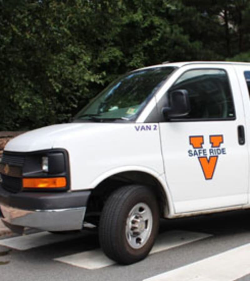 Community van at University Heights in Charlottesville, Virginia