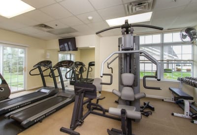Fitness center at Villas of Victor and Regency Townhomes in Victor, NY