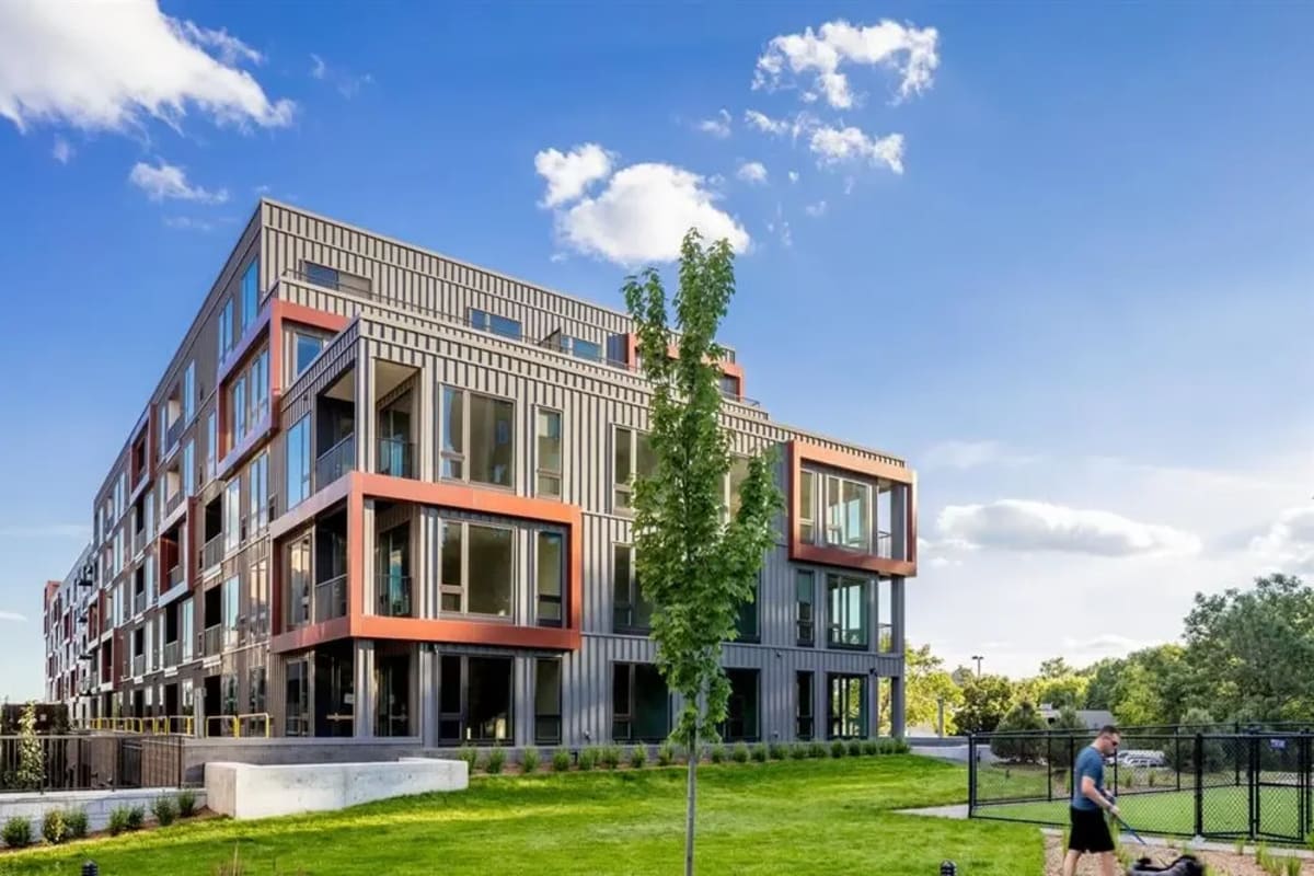 Exterior of the building at Foundry Lake Street in Minneapolis, Minnesota