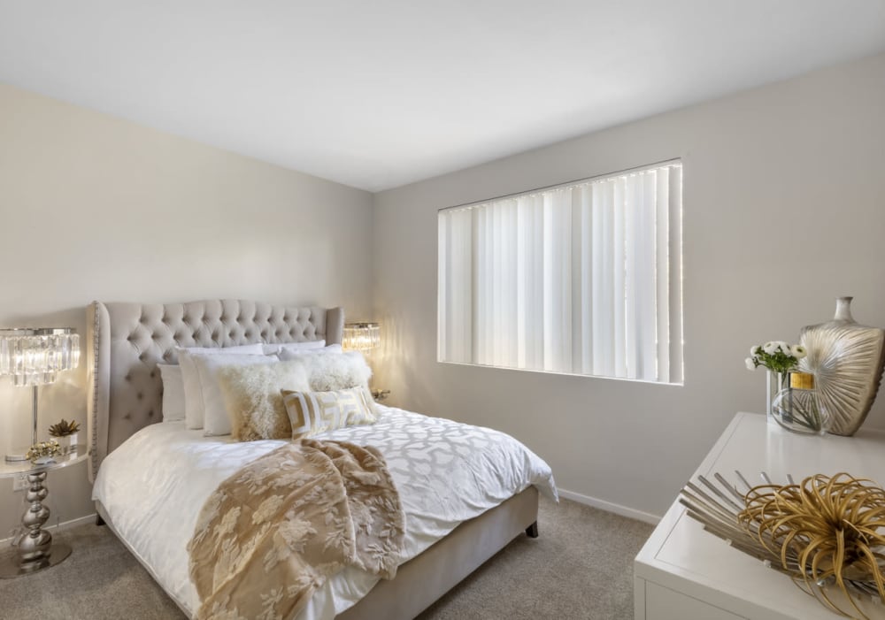 Bedroom with natural light at Winsted at Sunset West in Rocklin, California