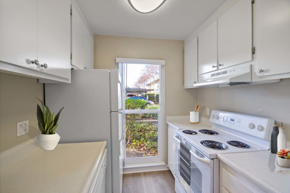 Spacious kitchen  at Montecito Apartments in Santa Clara, California