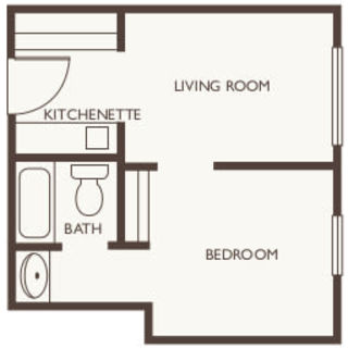 Assisted Living One Bedroom at Huntington Terrace in Huntington Beach, California