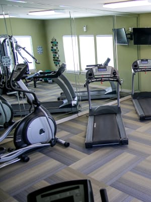 Fitness center at Winchester Apartments in Amarillo, Texas