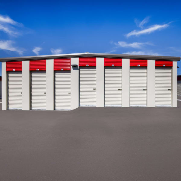 Outdoor storage units with drive-up access at StorQuest Express Self Storage in Fountain, Colorado