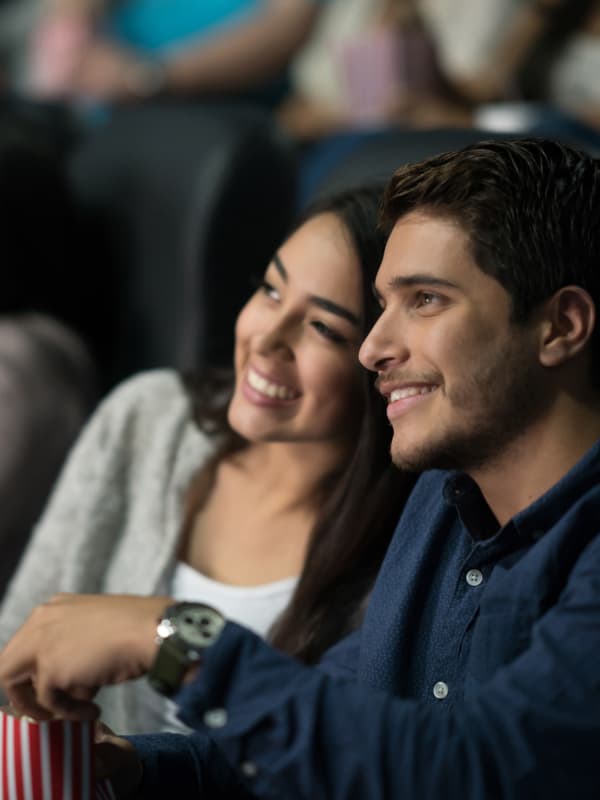 Enjoying the local movie theater in Allen. Texas near Presidio Apartments