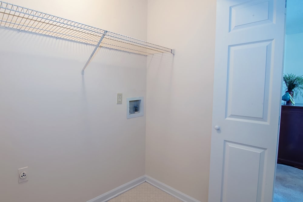 Bedroom walk-in closet at Greenleaf Apartments in Phenix City, Alabama