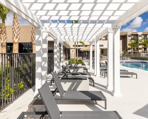 Stylish outdoor spaces at Pine Ridge in West Palm Beach, Florida